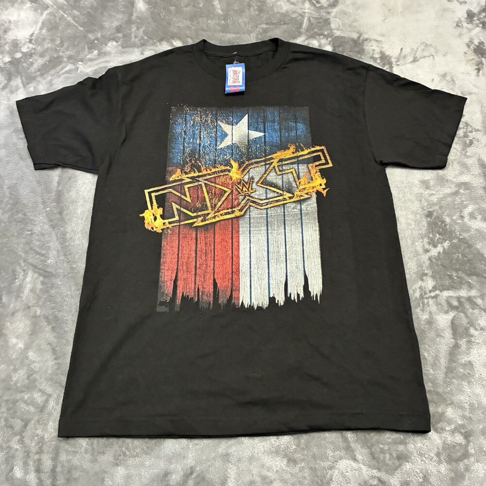 WWE WrestleMania‎ Dallas Texas Men's Large Black Cotton T-Shirt